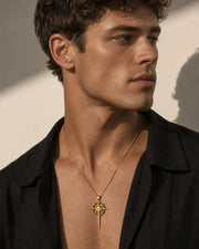 Gold-Plated Axe Necklace ZJ jewellery Gold-Plated Axe Necklace
